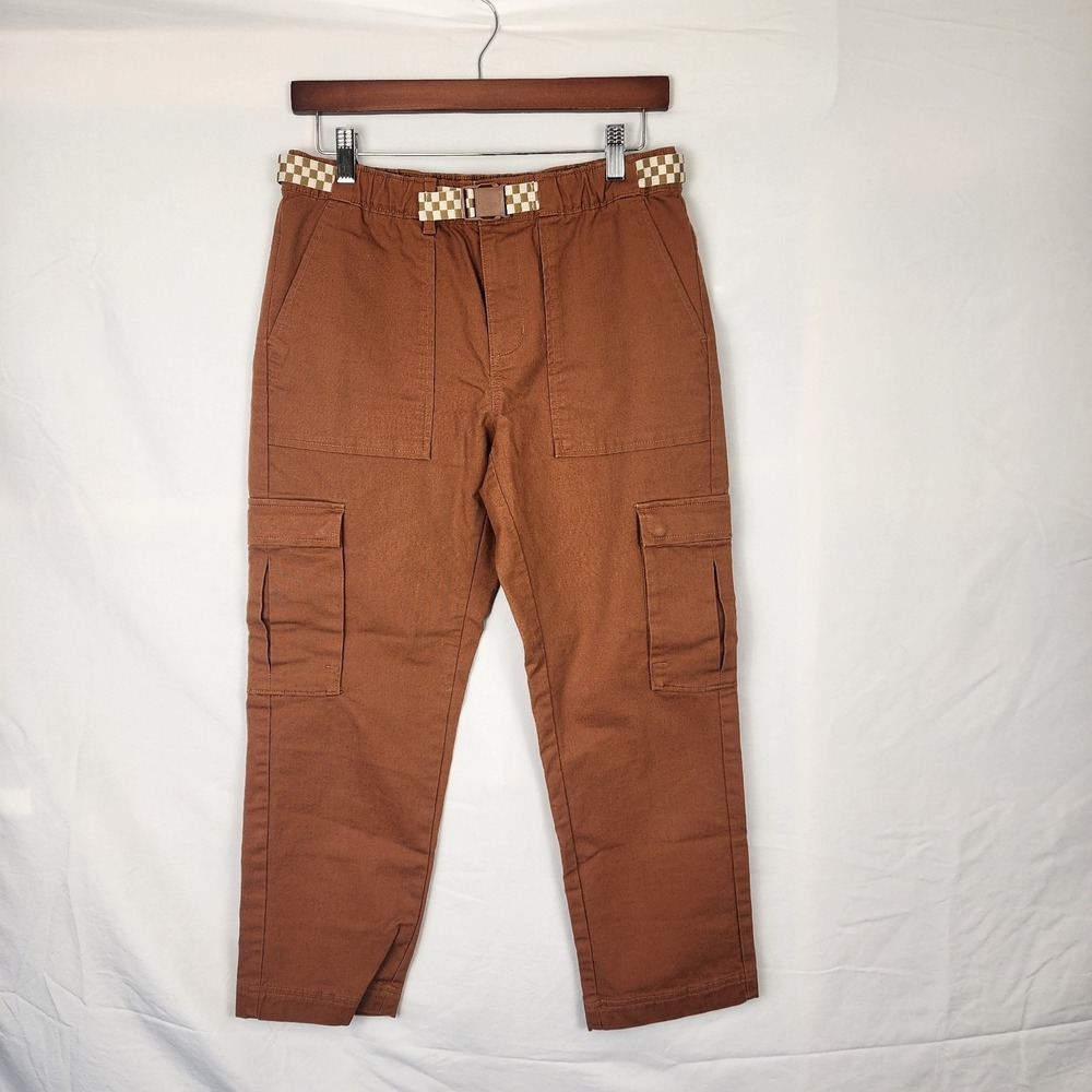 The‎ Great + Eddie Bauer Women Pants Canvas Hiking Cargo Size 2 Orange Belted
